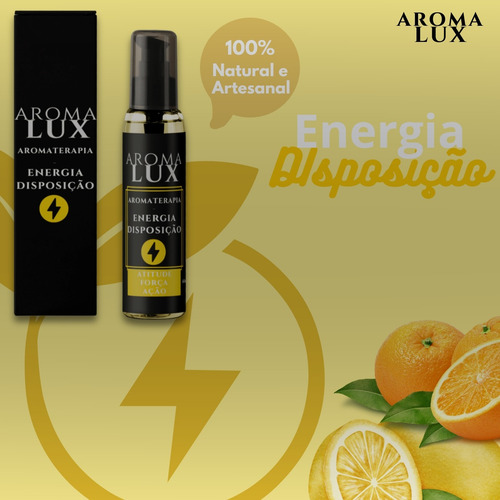 Aroma Energia E Disposição Spray Para Ambientes E Roupas