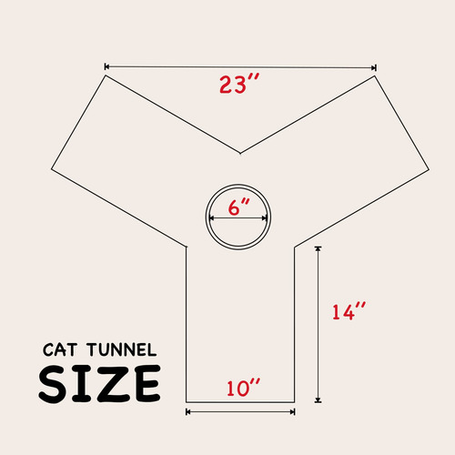 Cat Tunnel Tempcore Pet, Plegable En 3 Direcciones, Con Pelo