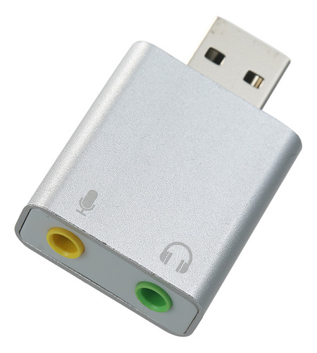 Tarjeta De Sonido Externa Usb 7.1 Usb A Micrófono De Auricul