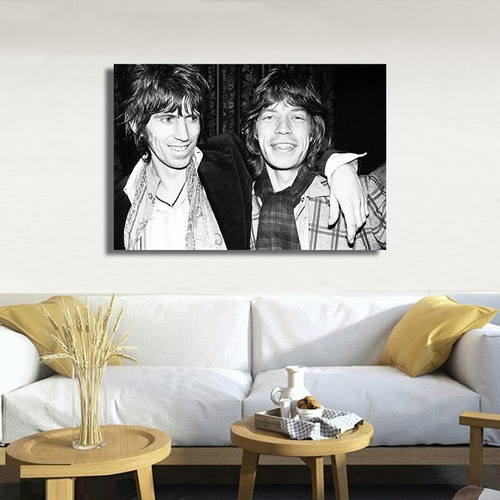 Cuadro Decorativo 90x60 Cm Jagger Y Richards Rolling Stones