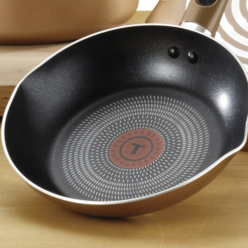 T-fal Batería De Cocina 14 Piezas Ollas Y Sartenes Bronce