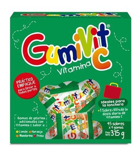 Vitamina C Gumivit Gomitas 315g 45 Sobres