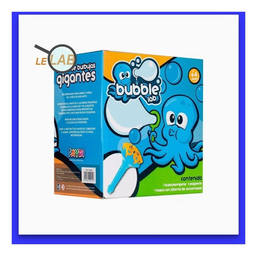 Fabrica Burbujas Gigantes Bubble Lab Chica Original Lelab