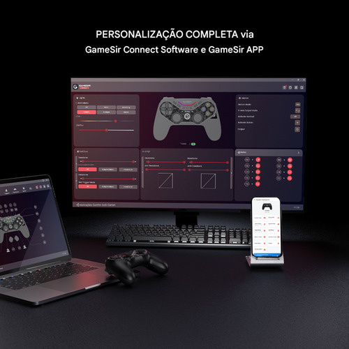 Controle Gamesir Tarantula Pro Bundle Edition Dock Carregamento Para Pc Switch iOS Android Celular Steam Hall Effect