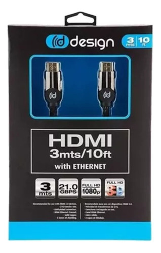 Cable Hdmi 3mts  Design