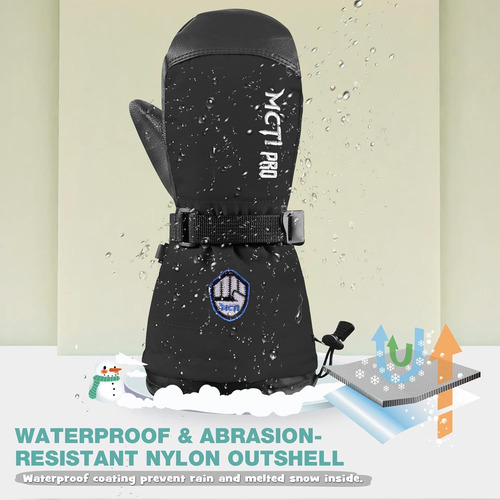 Manoplas Impermeables Para Niños Con Forro Polar