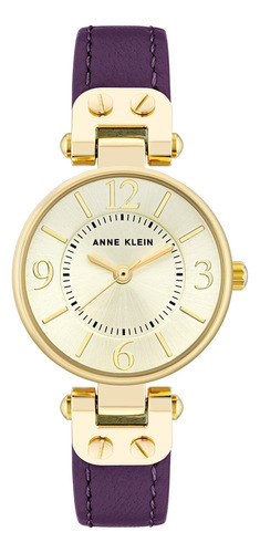 Reloj Anne Klein 10/9442chpr Para Mujer, Correa De Piel