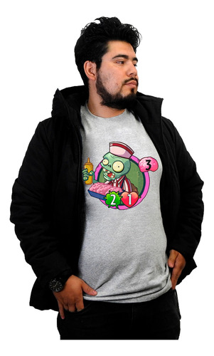 Gris Ojo Playera Plantas Vs Zombies Vendedor Cerebro