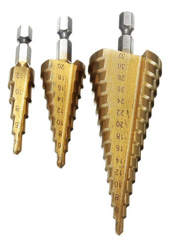 Juego De Brocas Cónicas Hss Step, 6 Piezas, Cortador De Aguj