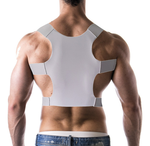 Imagen 3 de 7 de Corrector Postura Premium Italiano Talla S M Blanco Pura+