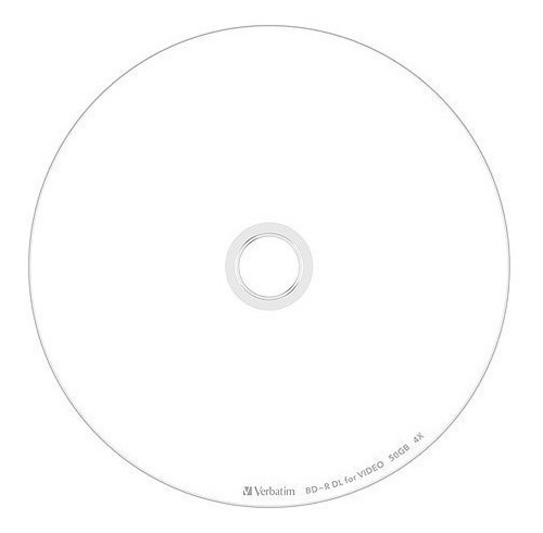 Bluray Verbatim Dual Layer 50gb Printable X 1 Disco