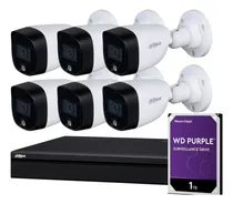 Comprar Kit Seguridad Dahua Dvr 8ch + 6 Cámaras 2mp Color Noche+ 1tb