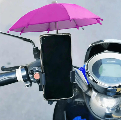 Paraguas Para Moto O Bicicleta Fucsia