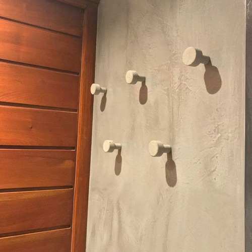 Imagen 5 de 8 de Percheros Para Pared Ganchos Percheros Cemento Concreto X 3u