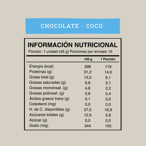 Wild Protein Chocolate Coco Vegana 16 Unidades