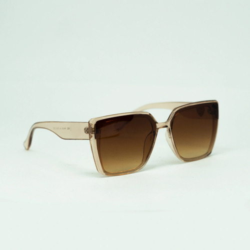 Gafas de sol Paris Vintage Square de color marrón claro para mujer