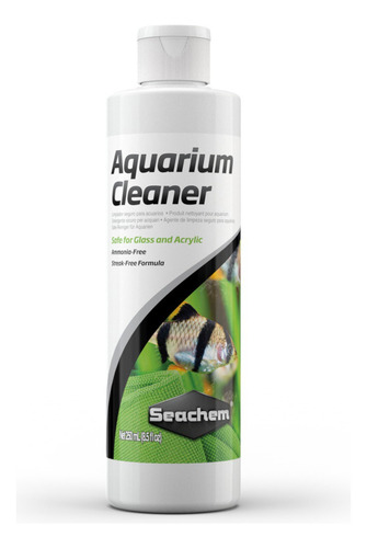 Limpiador Vidrio Acrilico Acuarios Dulce Seachem 250 Ml