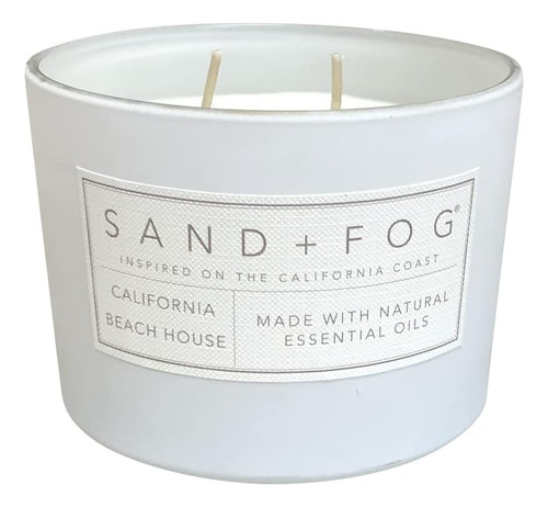 Sand + Fog Scented Vandle - California Beach House - Aromas