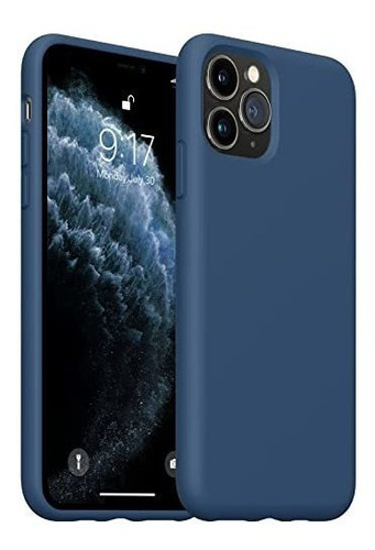 Funda Para iPhone 11 Pro Silicona/microfibra Azul Denim