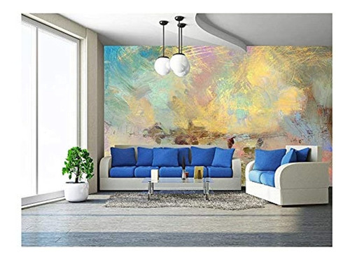 Imagen 1 de 3 de Mural Diseño De Pintura Al Óleo 100''x144'' Obra De Arte 10