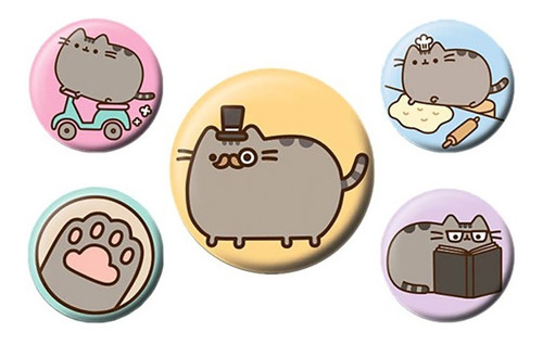 Pack De Chapitas Originales Pusheen Fancy