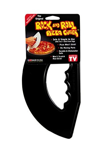 Rock'n Roll Pizza Cutter Black