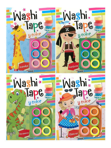 Washi Tape (4 Tãâtulos), De Susaeta, Equipo. Editorial Susaeta, Tapa Blanda En Español