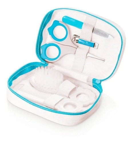 Kit De Higiene E Cuidados Para Bebês Multikids Baby - Azul