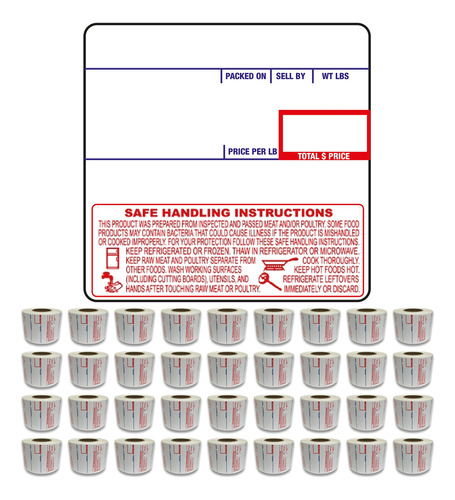 Etiqueta Escala Impresion In Upc Safe Rollo Caja Calidad