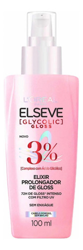 Elseve Glycolic Gloss Prolongador De Gloss Elixir 100 Ml