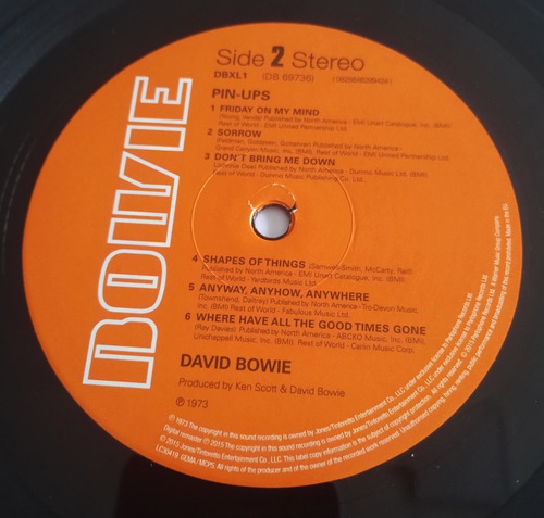 Lp - David Bowie - Pin-ups - Importado - Nm