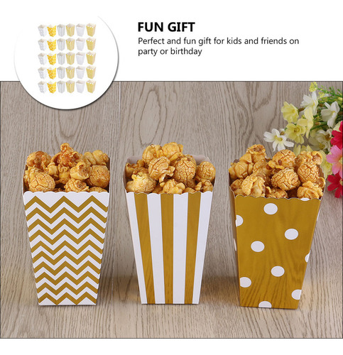 Vasos De Palomitas De Papel Para Palomitas De Maíz, Caja De