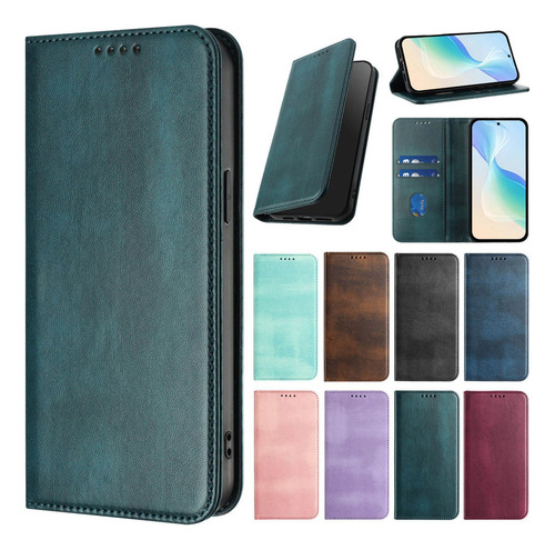 Funda De Piel Tipo Cartera Para Teléfono Inteligente Honor X9 X9a X9b X9c