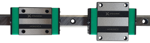 Paquete Riel Guía Lineal 1x Hgr20 1000mm + 2x Balero Hgh20ca