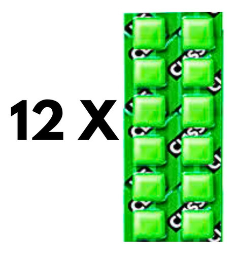 Chiclete Cliss Cartela Menta Florestal 201g 1cx C/ 12un