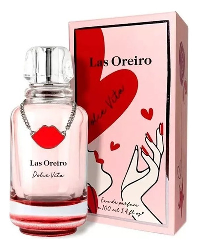 Perfume Mujer Las Oreiro Dulce Vita 100ml Botella Con Dije
