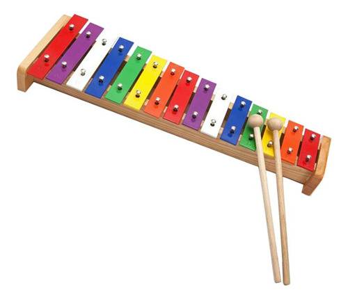 15 Notas Clave Xilófono Glockenspiel, Instrumento Musical