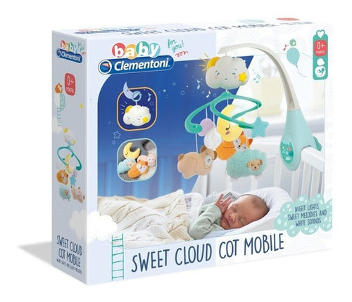 Movil Cunero Musical Con Luz Para Bebe Clementoni Ft700