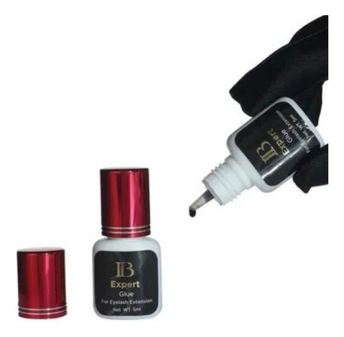 Pegamento Para Pestañas Ib Expert De 5g/5ml Color Negro X Unidad