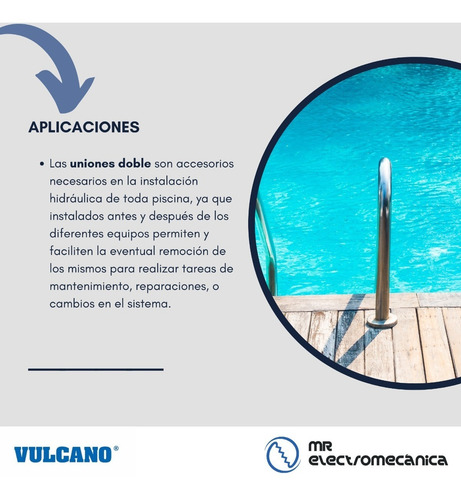 Unión Doble Vulcano Hembra/hembra Roscar 1 1/2 Pulgadas