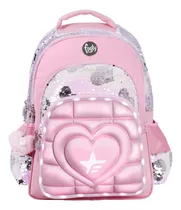 Comprar Mochila Espalda 18 PuLG Footy Super Heart Led Escolar Nena