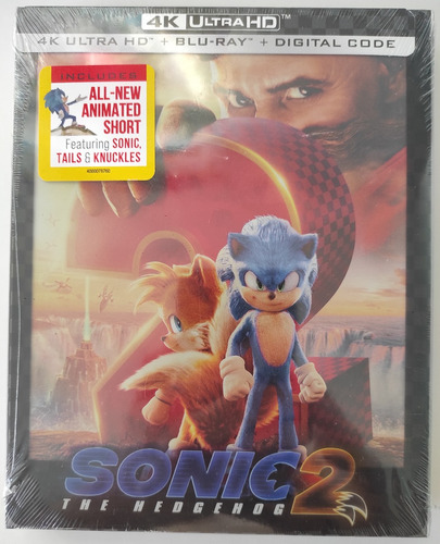 Sonic 2 4k Blu-ray Steelbook Slipcover