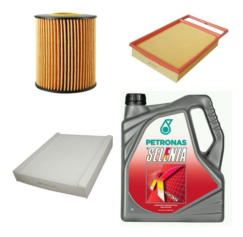 Kit De Filtros Fiat Punto 1.6 Etorq + Selenia 15w40 Semisint