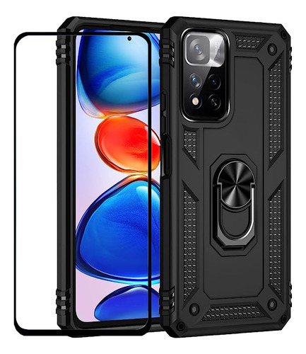 Funda Grado Militar Para  Xiaomi Redmi Note 11 Pro Plus Negr