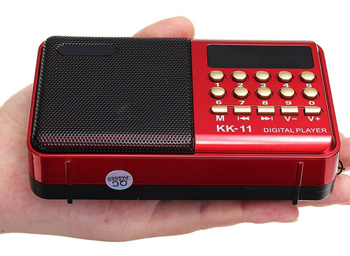 Imagen 6 de 6 de Mini Reproductor De Música Portátil Con Altavoz De Radio Fm