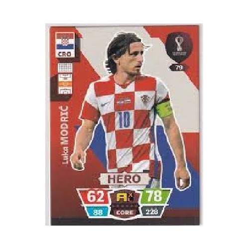 Carta Luka Modric Adrenalyn Qatar 2022 Base 79