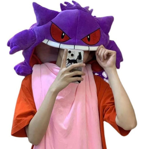 Peluche De Gengar Con Lengua Larga Frazada Pokemon