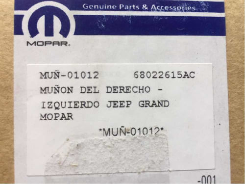Muñón Inferior Jeep Grand Cherokee2011-2018 Der/izq Mopar