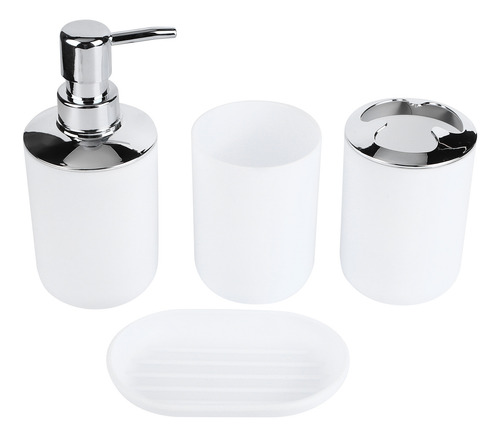 Botella Plástica De Loción Accesorio Del Cuarto De Baño 4pcs