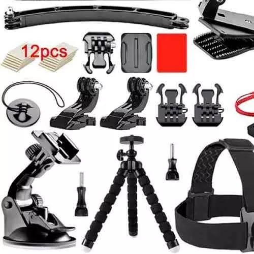 Kit 53 Acessorios Gopro 7 Black Completo Go Pro Hero 6 5 4 3